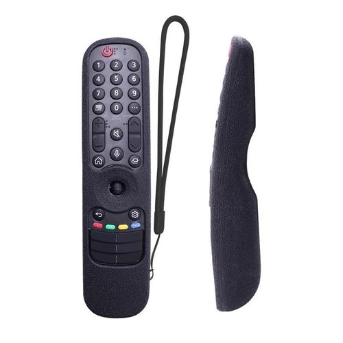 Étui de protection antidérapant en Silicone pour télécommande LG Magic 2021/22/23/24, adapté à LG MR21/22/23GA-Noir