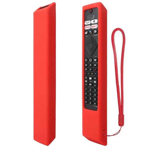 Coque en silicone pour télécommande Philips Smart TV, housse de protection coordonnante, 50PUS8106/12, 55PUS8106/12, 43PUS7406/12-Rouge