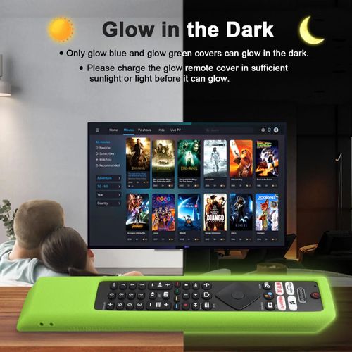 Coque en silicone pour télécommande Philips Smart TV, housse de protection coordonnante, 50PUS8106/12, 55PUS8106/12, 43PUS7406/12-Vert