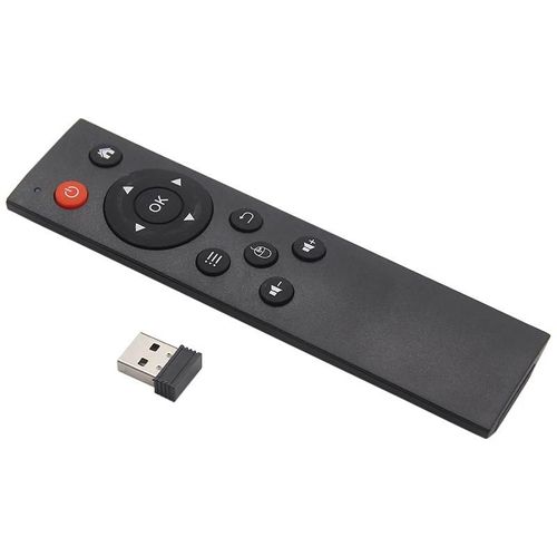 Télécommande universelle sans fil Air Mouse 2.4G, pour Android TV Box, PC, avec récepteur USB, sans Gyroscope-Noir