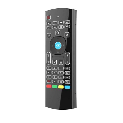 2.4GHz sans fil MX3 Air Mouse Mini clavier voix rétro-éclairé télécommande IR apprentissage télécommande pour PC Android TV Box-voice backlight
