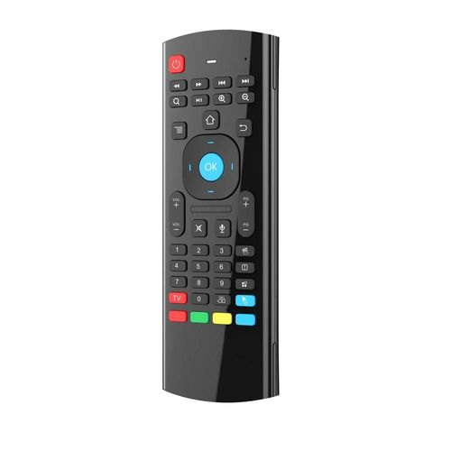 2.4GHz sans fil MX3 Air Mouse Mini clavier voix rétro-éclairé télécommande IR apprentissage télécommande pour PC Android TV Box-standard voice
