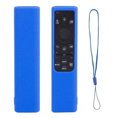 Étui de protection en Silicone pour télécommande solaire Samsung BN59-01385 et 01358D, housse lumineuse Anti-chute-Bleu