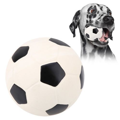 Hjlian Jouet Interactif Pour Chien Et Chiot, Balle Sonore De 12 Cm, Nettoyage Des Dents, Mastication (Football)