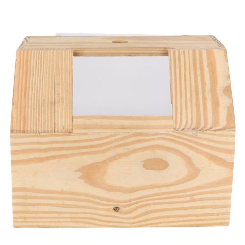 Hjlian Maison De Bain En Bois Acrylique A Double Ouverture Pour Souris, Rat, Gerbille, Hamster, Petit Animal