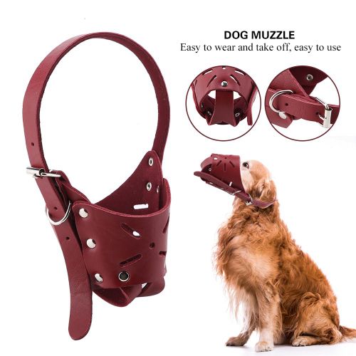 Hjlian Museliere Pour Chien, Anti-Morsure, Aboiement, Mastication, Masque Reglable, Accessoires De Dressage (Xxl)