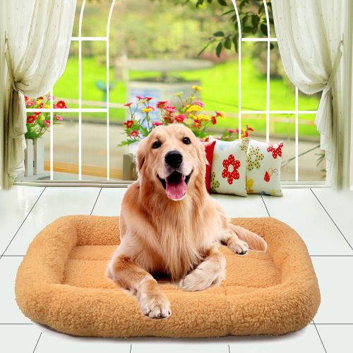 Hjlian Panier Pour Chien Ultra Doux Et Lavable (Jaune)