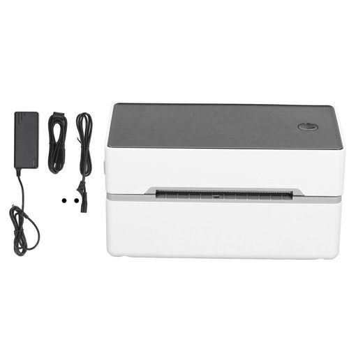 XYONG Imprimante d'etiquettes thermiques, detection automatique, impression de codes-barres electroniques, connexion USB 100-240 V, prise UE