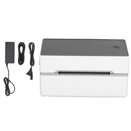 XYONG Imprimante d'etiquettes thermiques, detection automatique, impression de codes-barres electroniques, connexion USB 100-240 V, prise US