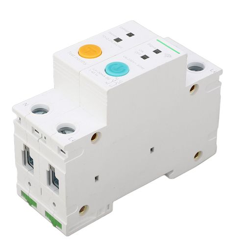 XYONG Disjoncteur intelligent Wi-Fi 2P, petit interrupteur 25 A 230 V 30 mA, protection contre les fuites a la terre