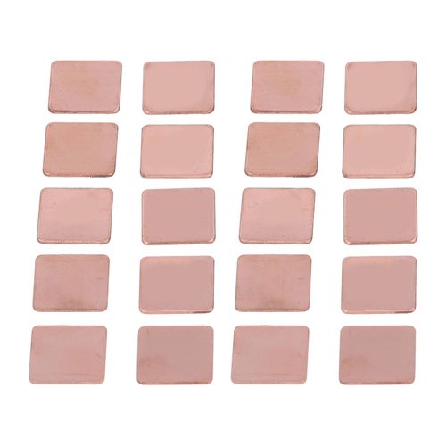 XYONG Lot de 20 cales de dissipateur thermique en cuivre rouge pour carte graphique d'ordinateur portable, epaisseur de 1,5 mm