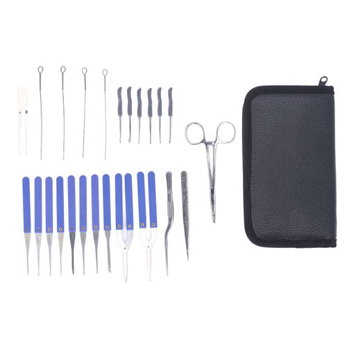 XYONG Pince a epiler pour cadenas en laiton massif, outil de reparation et d'entretien, 24 pieces, pour serrures anciennes et vintage