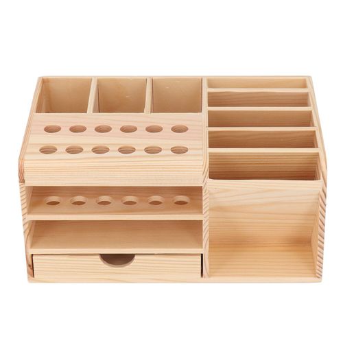 XYONG Organisateur d'outils de reparation en bois synthetique, bords lisses et solides, boite de rangement classifiee pour pieces d'outils