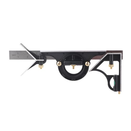 XYONG Ensemble de mesure de niveau, regle coulissante reglable et rapporteur, regle equerre combinee de 300 mm