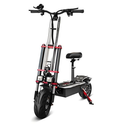 Trottinette Électrique Adulte Tif K8 - 6000w Double Moteurs - 60v 40ah - 150km D'autonomie - Pliable Avec Siège