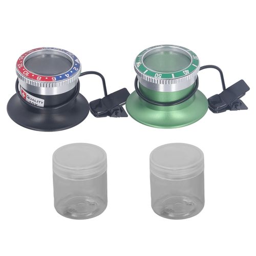 XYONG Lot de 2 mini loupes a clipser HD mains libres pour reparation de montres, grossissement x10