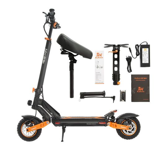 Trottinette Électrique Pliable Kukirin G2 Max - Puissance 1200wh - Batterie : 48 V 20,8 Ah -Vitesse Maximale 55km/H - Portée Maximale 70 Km - Noir