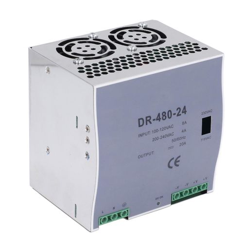 XYONG Alimentation CA vers CC 480 W, sortie unique, montage sur rail DIN, alimentation a decoupage CC 100-120 V CA 200-240 V CA 48 V
