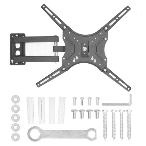XYONG Support mural telescopique rotatif pour ecran de television LCD de 14 a 55 pouces