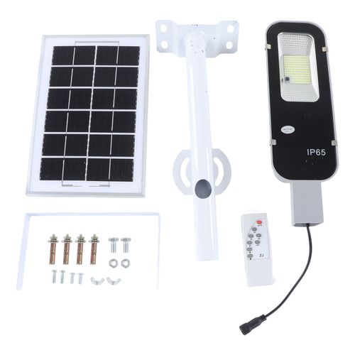 Xyong Lampadaire Solaire 80 W Ip65, Etanche, Sans Cablage, A Led, Alimente Par Energie Solaire, Avec Telecommande, Pour L'exterieur