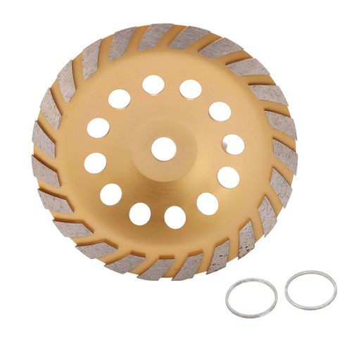 XYONG Disque de meulage diamante Turbo Row, resistant a la rouille, meule a coupe douce avec rondelle ID 22 mm, or 230 mm