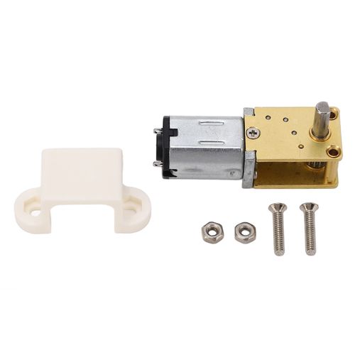XYONG Moteur a engrenages a vis sans fin turbo micro-balais DC12V Mini reducteur 1 arbre avec siege fixe 60 tr/min 1:236