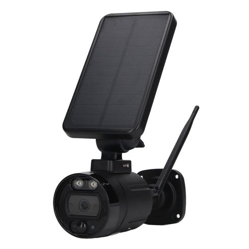 XYONG Camera de securite solaire sans fil WiFi, interphone vocal, detection du corps humain, grand angle, haute definition, pour l'exterieur