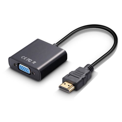XYONG Convertisseur d'interface multimedia HD vers VGA 1080p, adaptateur plaque or antirouille pour ordinateur portable