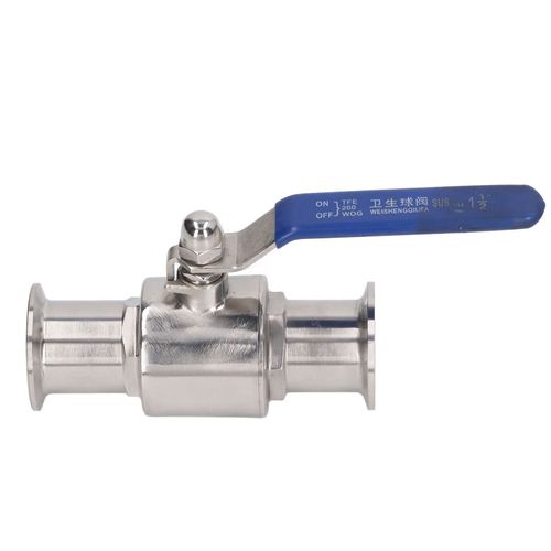 XYONG Robinet a boisseau spherique sanitaire en acier inoxydable, installation rapide, pour produits chimiques et laitiers, diametre exterieur 19 mm / 0,75 po