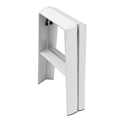 XYONG Escabeau pliable a 2 marches en alliage d'aluminium, sur et epais, equipement de manutention domestique, blanc
