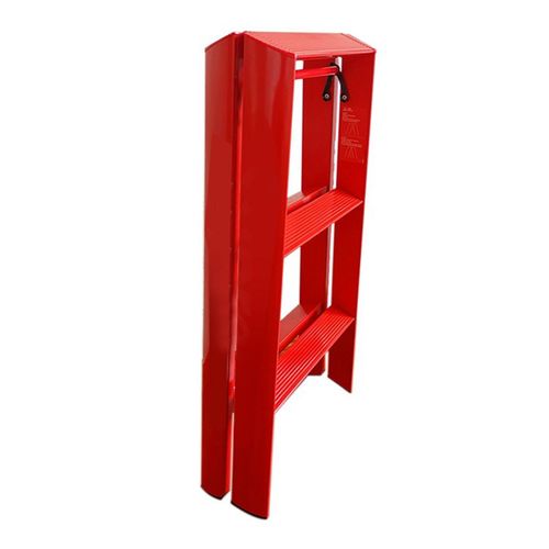 XYONG Escabeau pliable a 2 marches en alliage d'aluminium, equipement de manutention domestique epais et sur, rouge