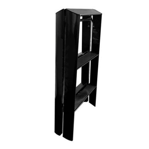 XYONG Escabeau pliable a 2 marches en alliage d'aluminium, sur et epais, equipement de manutention domestique, noir