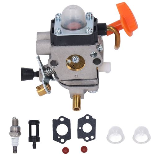 XYONG Kit de remplacement de carburateur pour debroussailleuse 41801200610, bougie d'allumage, filtre a carburant, joint d'etancheite