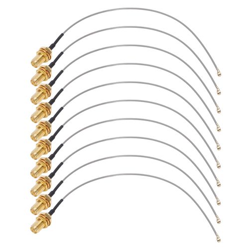 XYONG Cable adaptateur coaxial IPEX vers SMA male, 10 pieces, rallonges de signal RF, 50 ohms