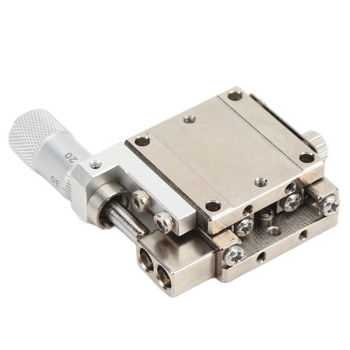 XYONG Platine lineaire a axe X, micrometre 25 x 25 mm, plate-forme a deplacement manuel, table coulissante