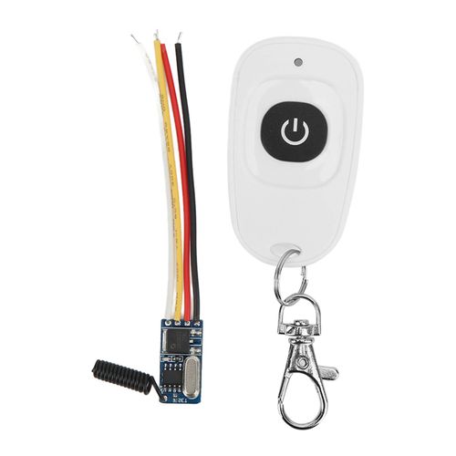 XYONG Mini interrupteur a telecommande, relais lumineux LED haute sensibilite avec recepteur, DC 3,5-12 V