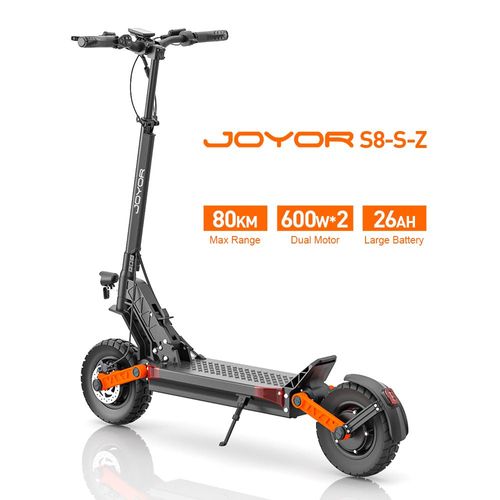 Joyor S8s Adulte Scooter Portée 50 - 90 Km, 48v 26ah, Moteur 1200w. Puissant, Tout Terrain, Ultra Léger, Double Suspension.