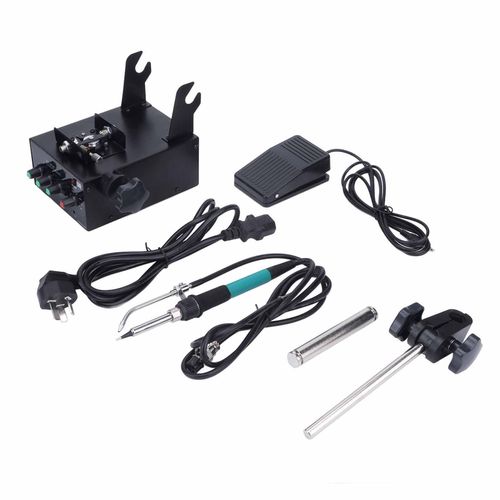 XYONG Kit de station de fer a souder industriel, thermostat a pedale, 60 W, prise AU, 220 V CA