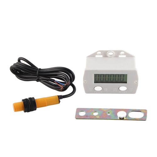 XYONG Compteur numerique pour machine a tricoter, electronique, 0-999999 chiffres, avec interrupteur a induction magnetique