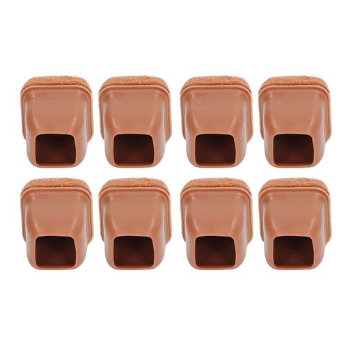 Xyong Lot De 8 Couvre-Pieds De Chaise, De Tabouret, De Table, Epais, Carres, Marron, S