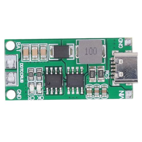 XYONG Module de chargeur de batterie vert, charge automatique, protection contre les courts-circuits et les surtensions, entree DC 3-6 V 4 A, charge 1,48 A