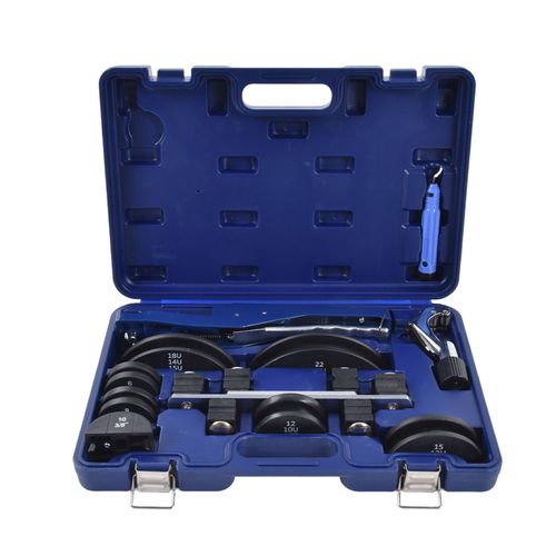 XYONG Kit de cintreuse de tubes a cliquet de 0 a 90 degres, kits de cintrage manuel de tubes pour systemes pneumatiques de 6 a 22 mm