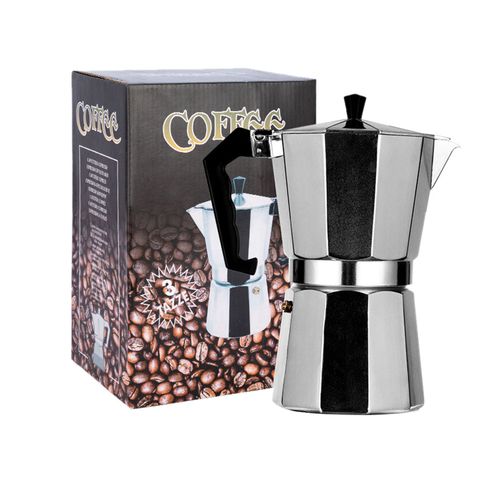 XYONG Cafetiere italienne a moka, en alliage d'aluminium, style europeen, octogonale, 3 tasses, 150 ml