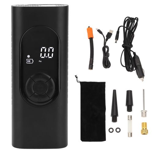 XYONG Gonfleur de pneus 12 V 20 L min. Gonflage rapide, portable, sans fil, ecran LCD numerique, petite pompe a air pour voiture, compresseur d'air pour pneus de voiture