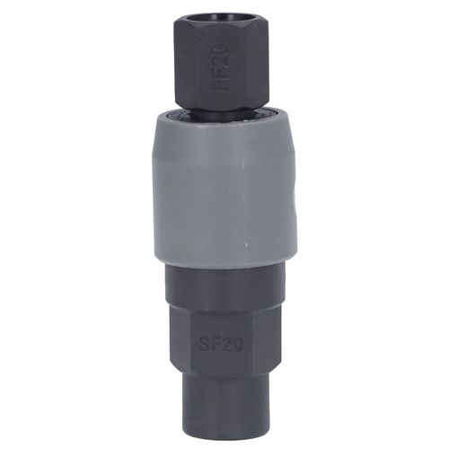 XYONG Raccord pneumatique rapide autobloquant type C en plastique et acier pour tuyau flexible (filetage femelle SF20 + PF20 1/4 po)