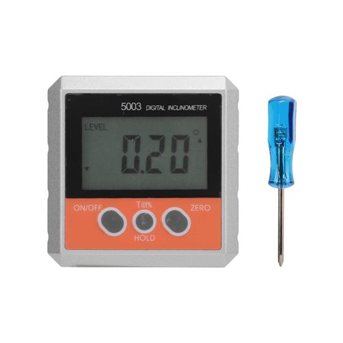 XYONG Inclinometre numerique RuoShui 5003, rapporteur electronique magnetique 4x90¡ã, etanche IP54, jauge de niveau d'angle