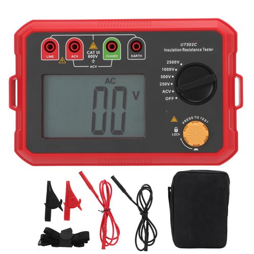 XYONG Testeur de resistance d'isolement UT502C, detecteur de fuite de circuit numerique, outil de test d'equipement electrique
