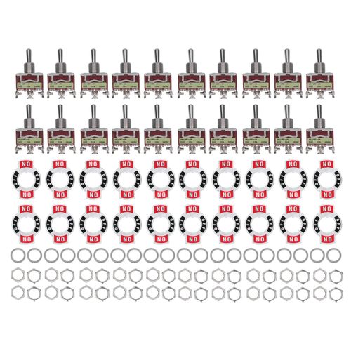 Xyong Kit De 20 Interrupteurs A Bascule A Verrouillage Automatique, 3 Bornes, 3 Positions, Ac 250 V