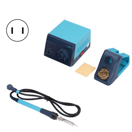 XYONG Station de soudage avec thermostat a temperature reglable, fer a souder electrique 60 W BK969A AC100-240 V, prise US