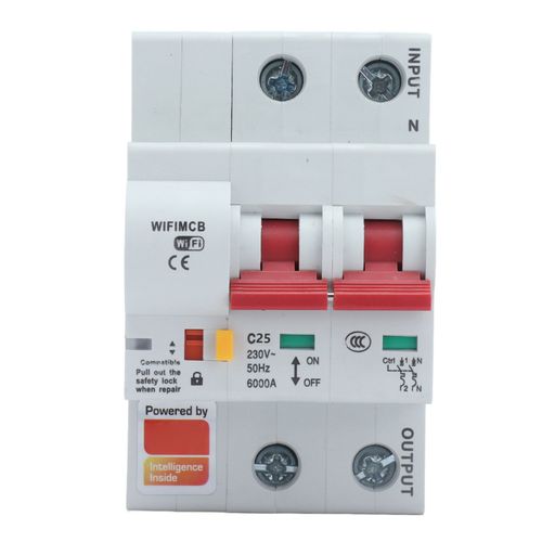 XYONG Disjoncteur intelligent 2P, Wi-Fi, Bluetooth, application, telecommande, protection contre les surintensites, AC 220 V, 25 A